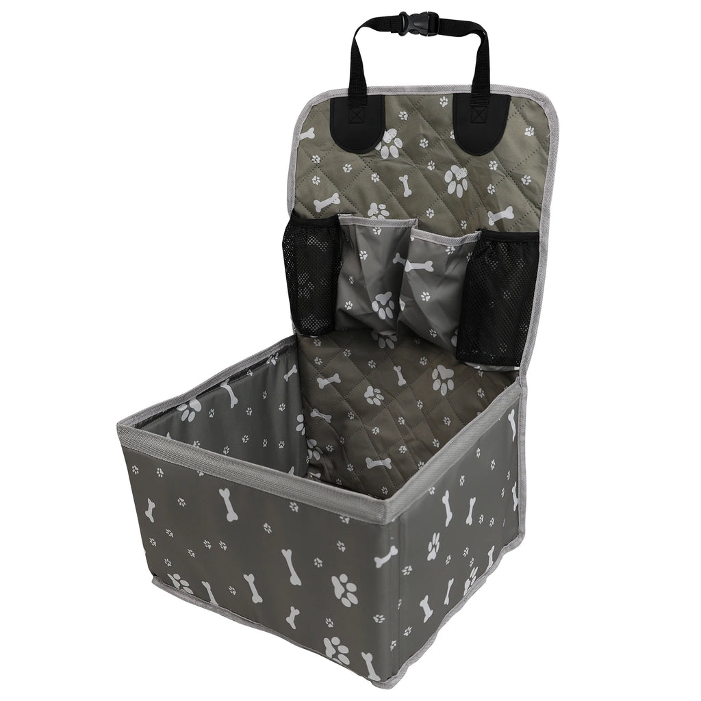 Portable Dog Car Booster Seat – Safety Travel Pet Basket for Small & Medium Dogs